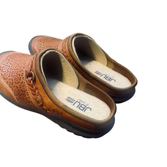 Jbu Womens Memory Foam Slip-On Clogs Laser-Cut Design & Braided Strap - Size 7.5 - Picture 3 of 8